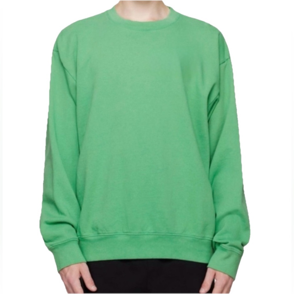 Sporty & Rich Men’s & Women’s Green Cotton Sweatshirt Size XS, Small, & Medium